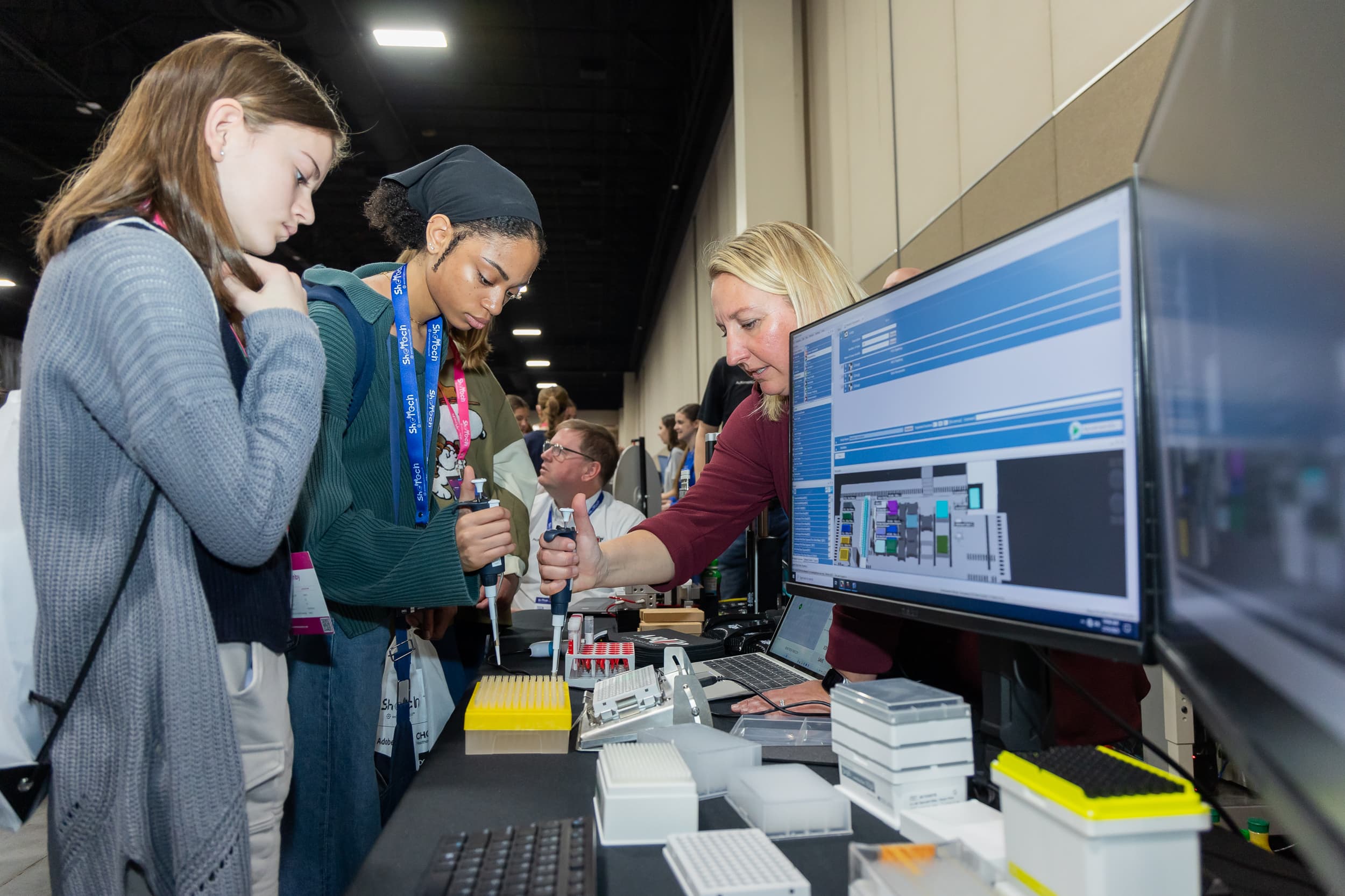 Students exploring STEM at Thanksgiving Point